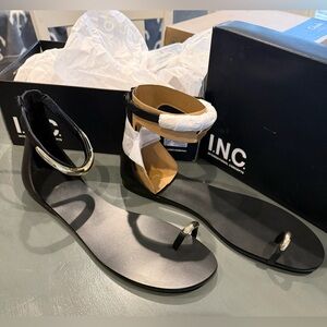 NIB I. N. C. International Concepts Black Sandals size 12M